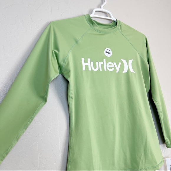 •HURLEY• Loli Green Phantom Long-Sleeve Rashguard - Picture 5 of 12